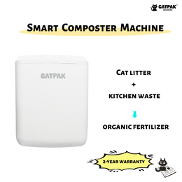 Smart Composter Value Bundle: FREE 8×5kg 100% Natural Attapulgite Mineral Litter + 1 Free Cat Scratching Mat