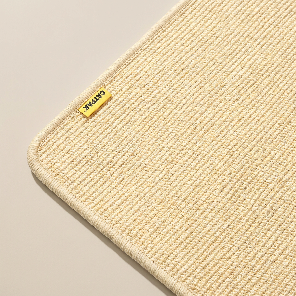 100% Premium Sisal Cat Scratching Mat Stops Furniture Damage!