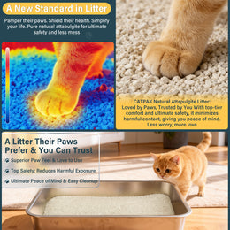 【2 Tubs Special】100%  Natural Mineral Attapulgite Cat Litter | 2nd Bucket at Half Price