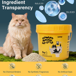 【2 Tubs Special】100%  Natural Mineral Attapulgite Cat Litter | 2nd Bucket at Half Price