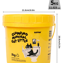【2 Tubs Special】100%  Natural Mineral Attapulgite Cat Litter | 2nd Bucket at Half Price