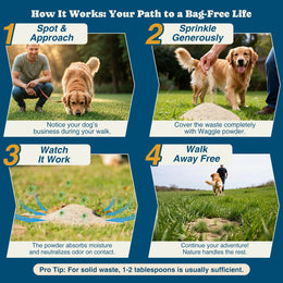 Waggle 100% Natural Mineral Attapulgite Dog Litter