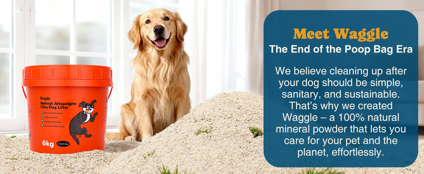 Waggle 100% Natural Mineral Attapulgite Dog Litter