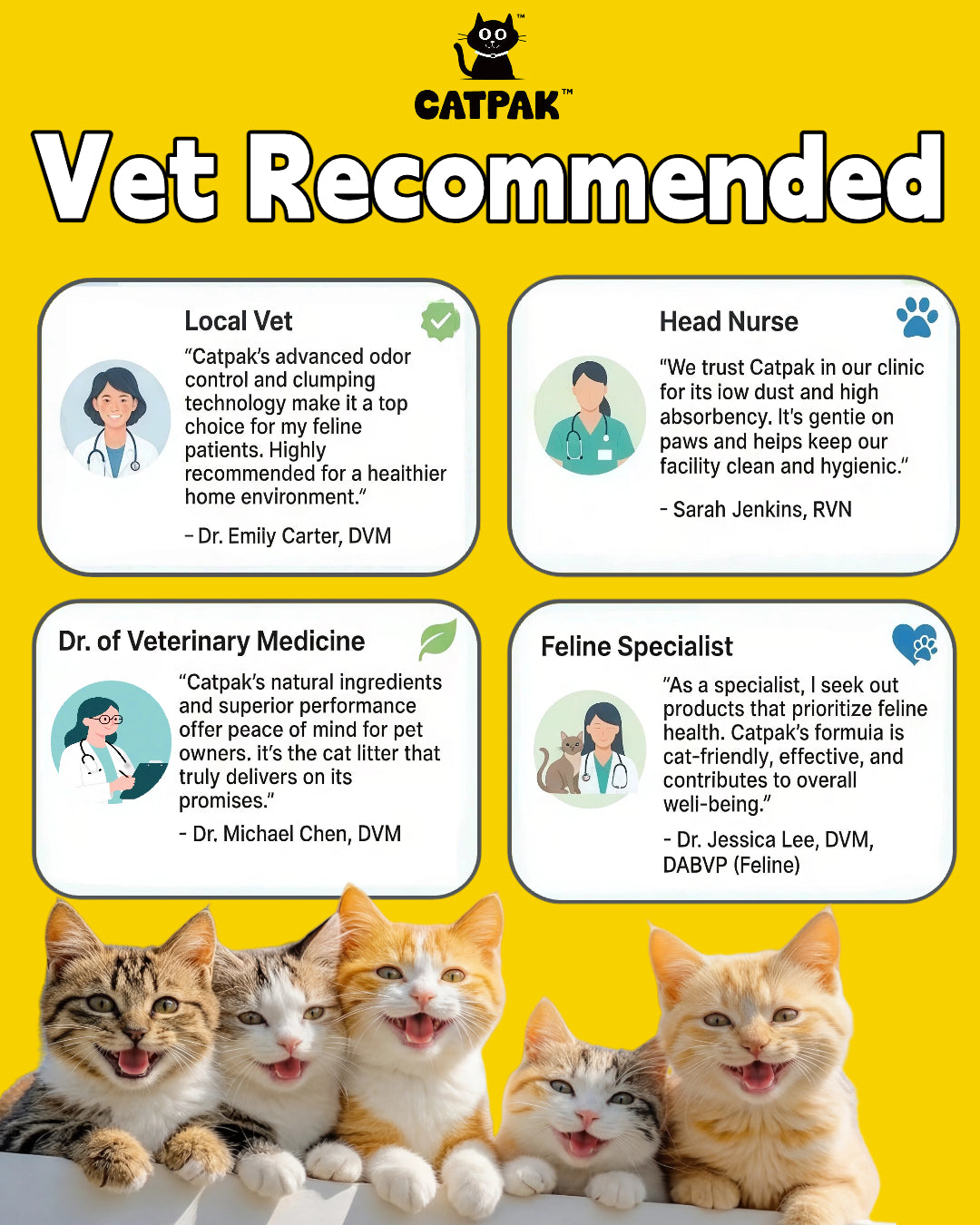 CATPAK vet recommended by veterinary professionals